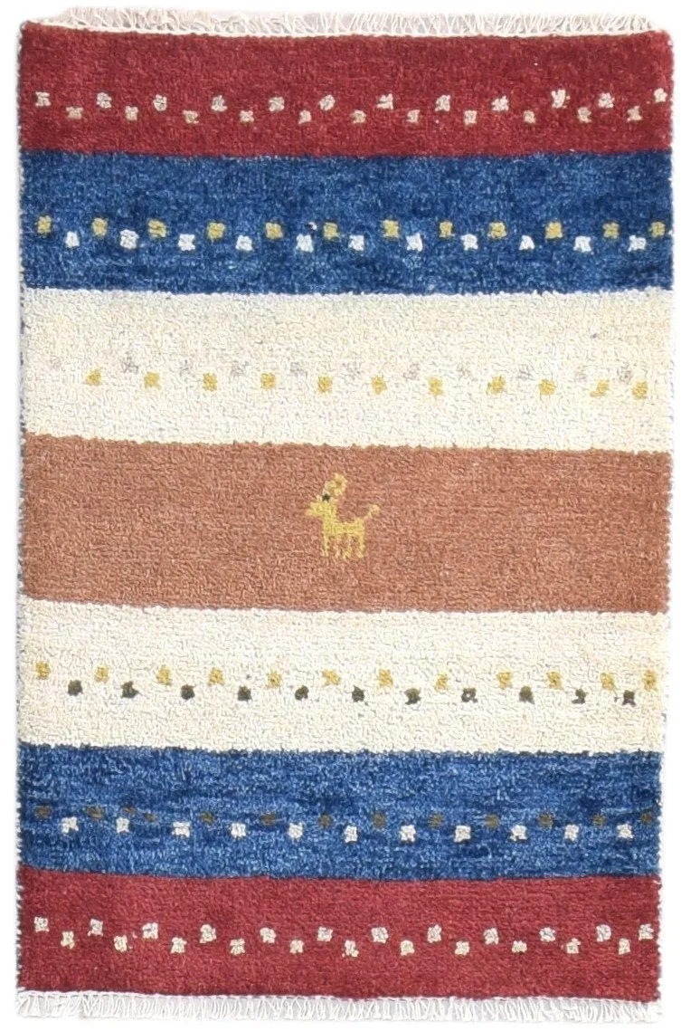Multi Color Wool Rug 2X3 Southwestern Hand Knotted American Tribal Small Carpet