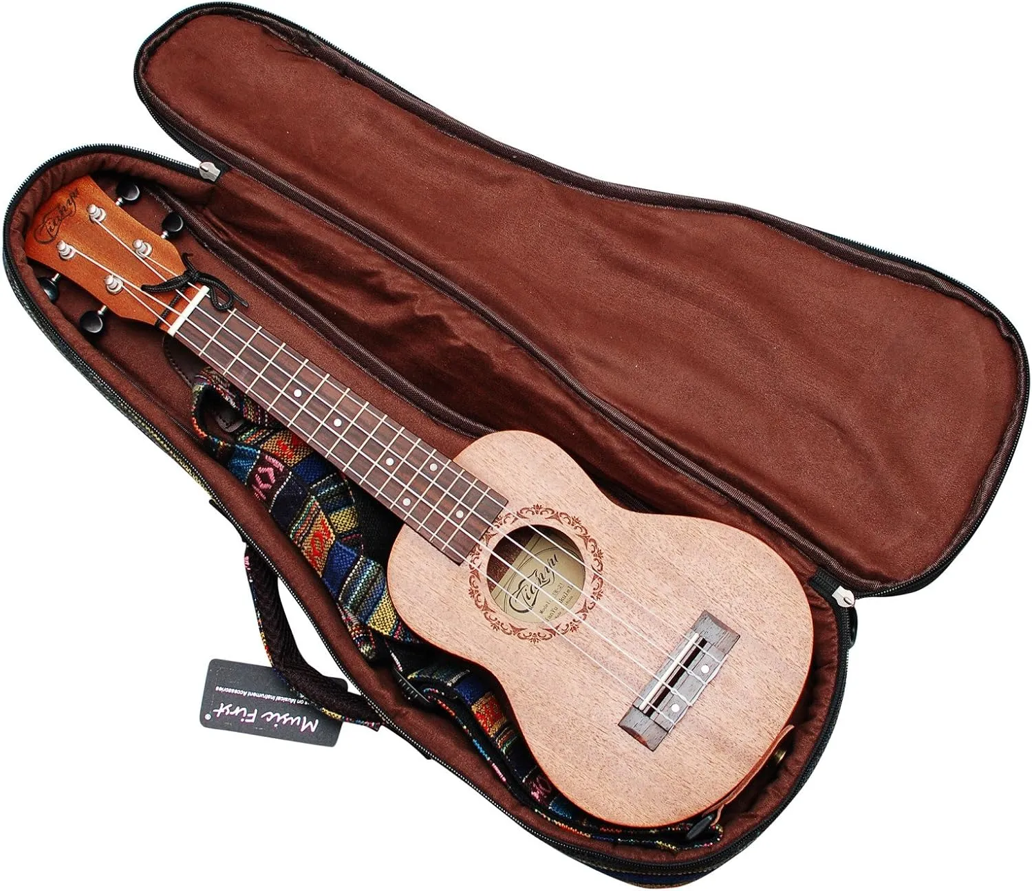 MUSIC FIRST 26" Tenor Country Style Ukulele Bag Gig Bag Case Cover Version 3.0