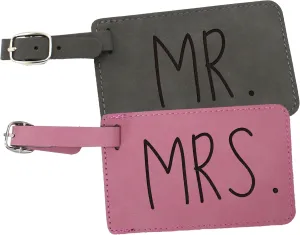My Personal Memories Set of 2 Mr and Mrs Couples Luggage Travel Tags for Bags