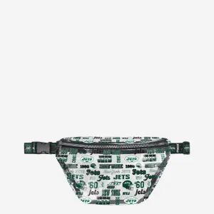 New York Jets Repeat Retro Print Clear Fanny Pack