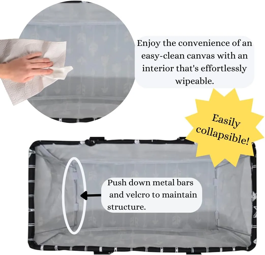 NGIL Extra Large Utility Tote Reusable Grocery Bag Oversized Collapsible for Groceries, Storage, Picnic, Beach (Arrow-gray)