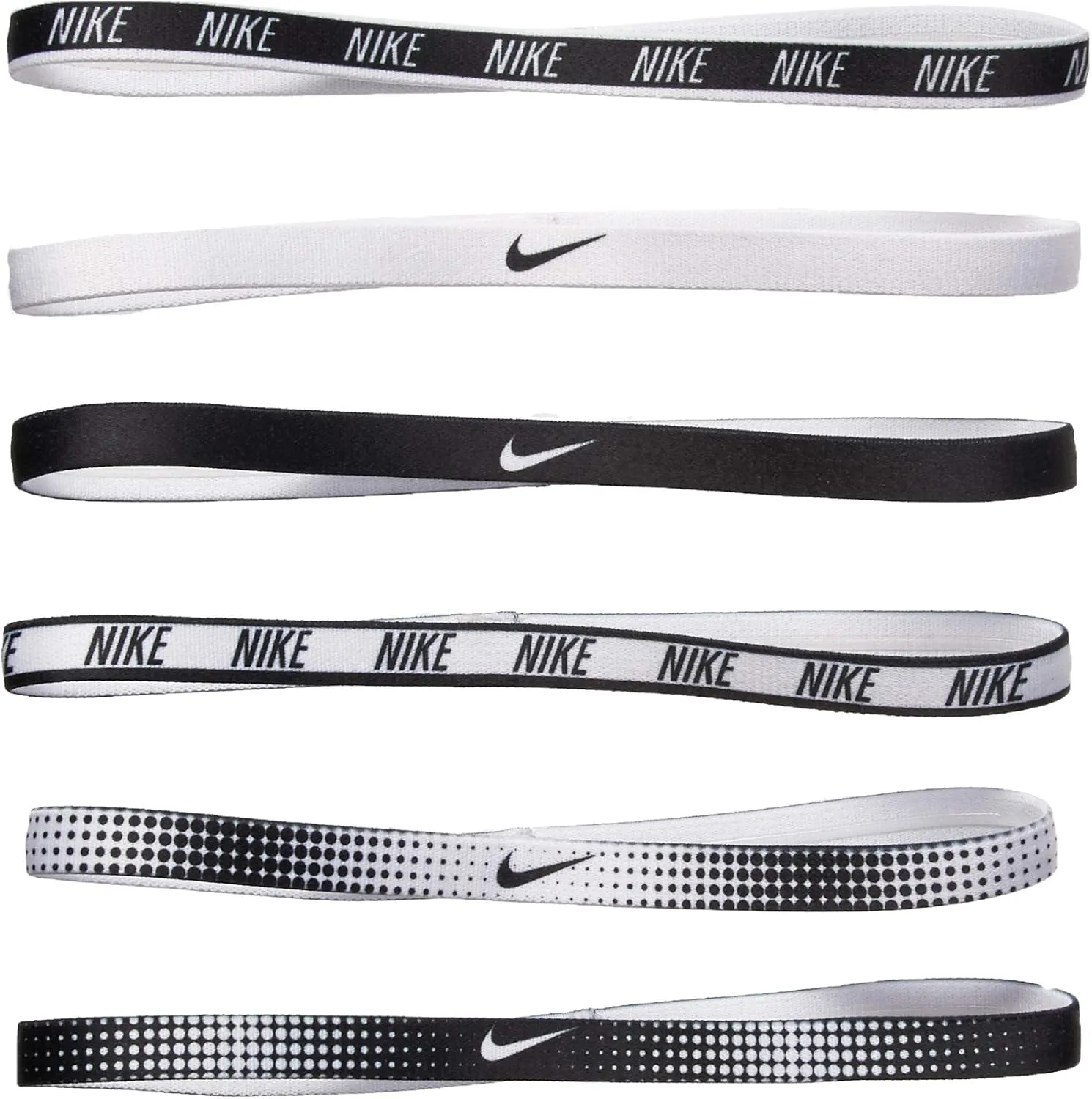 Nike Printed Headbands Assorted 6pk