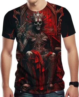 Novelty Skull T-Shirts for Men Graphic Shirt with Short Sleeves