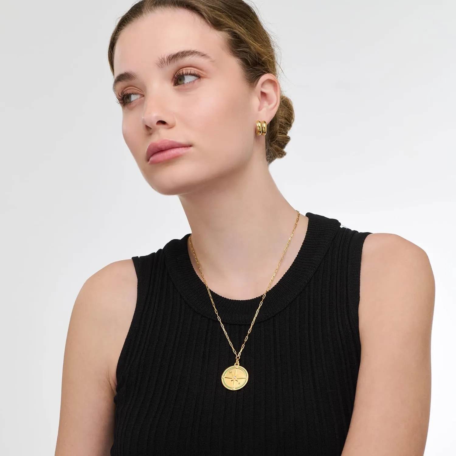 Oak&Luna - Personalized Engraved Necklace with Diamond Option