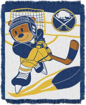 Officially Licensed NHL "Score" Woven Jacquard Baby Throw Blanket, Multi Color, 36" x 46"