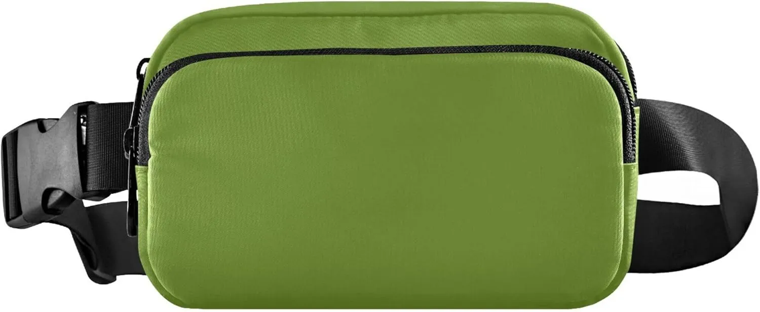 Olive Drab Green Fanny Packs for Women Waterproof Belt Bag Hip Pack Colorful Waist Pack for Women