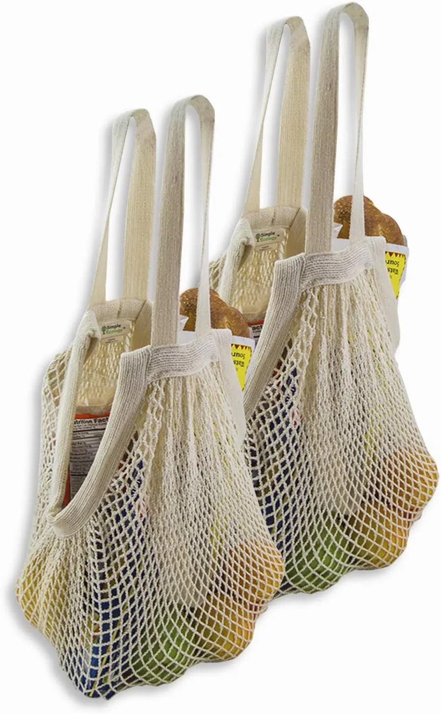 Organic Cotton Heavy Duty Double Handle String Bag