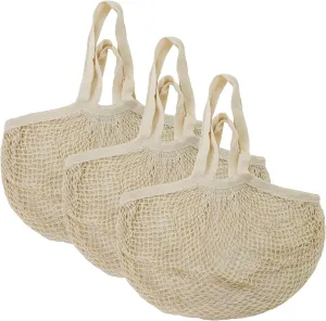 Organic Cotton Heavy Duty Double Handle String Bag