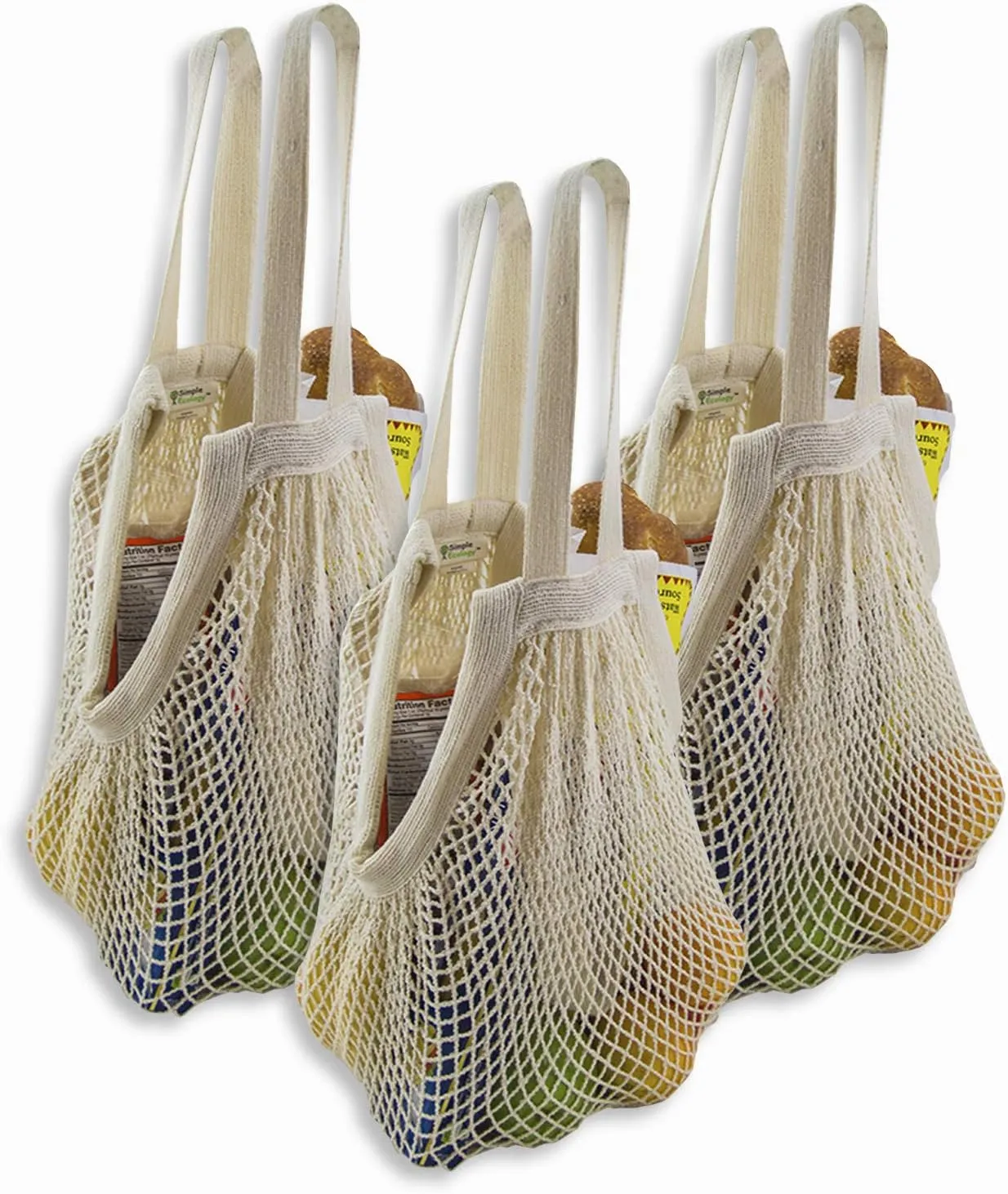 Organic Cotton Heavy Duty Double Handle String Bag