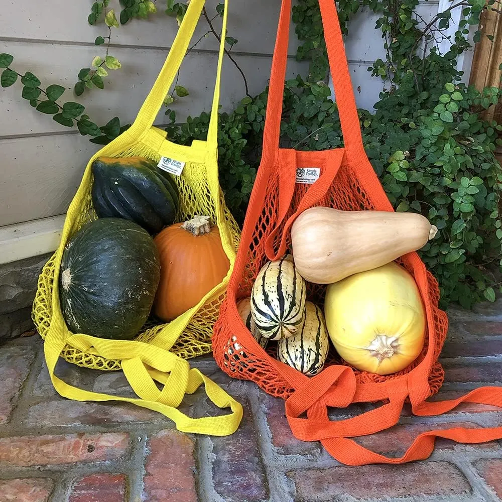 Organic Cotton Heavy Duty Double Handle String Bag