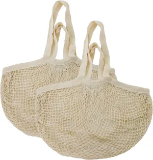 Organic Cotton Heavy Duty Double Handle String Bag