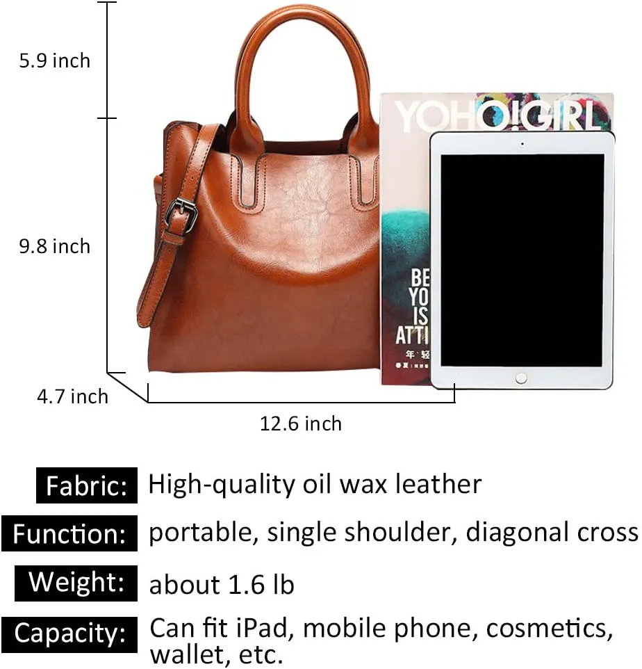 Pahajim Women Handbags and Leather Purses Top Handle Satchel Bags Tote Bags Tote Purses for Women