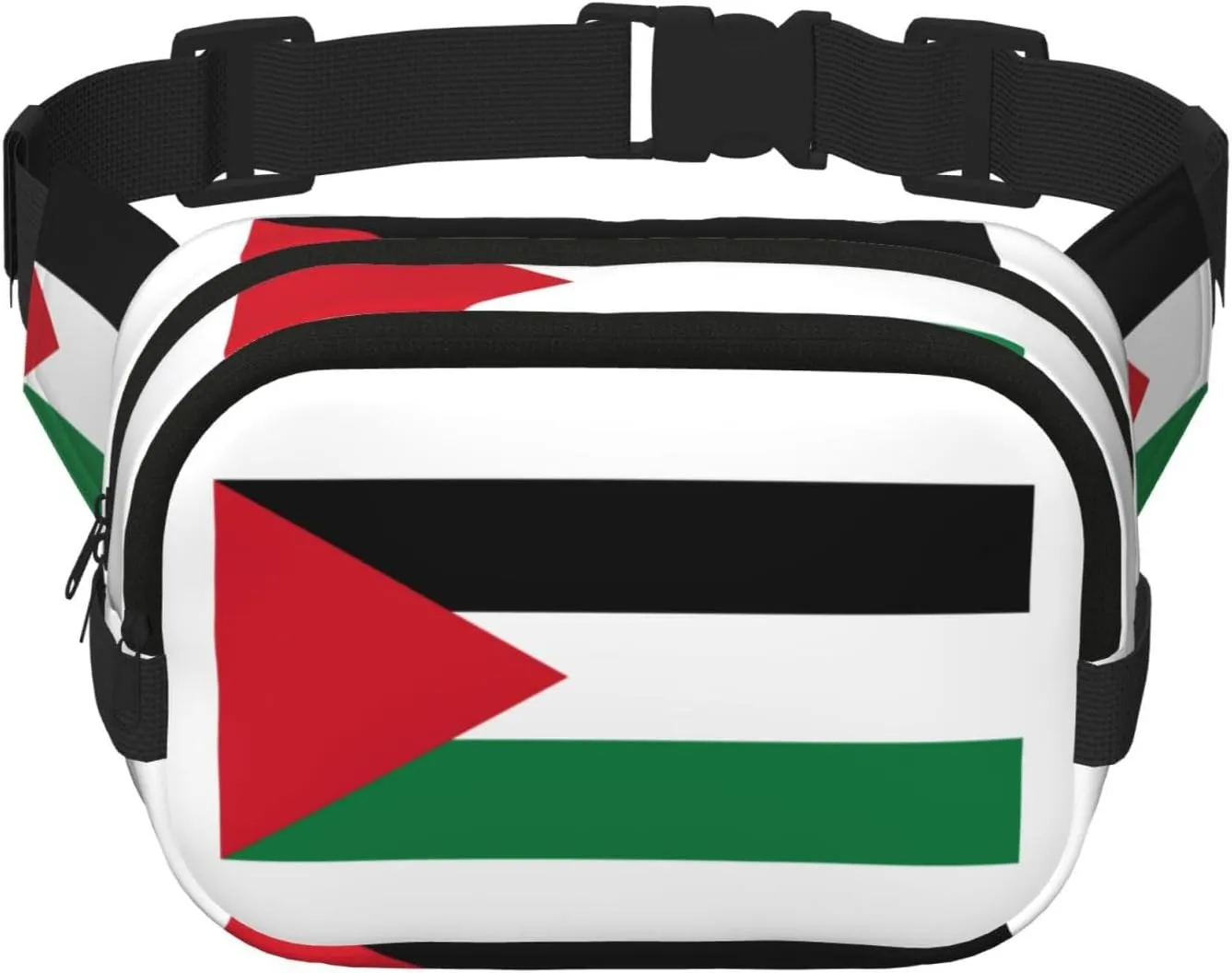 palestine flag1 print Large Fanny Packs for Women Cute Cross Body Waist Bag Fashionable Fanny Pack