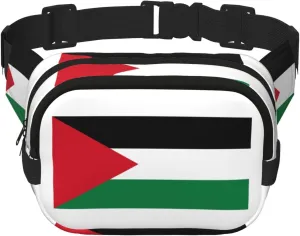 palestine flag1 print Large Fanny Packs for Women Cute Cross Body Waist Bag Fashionable Fanny Pack