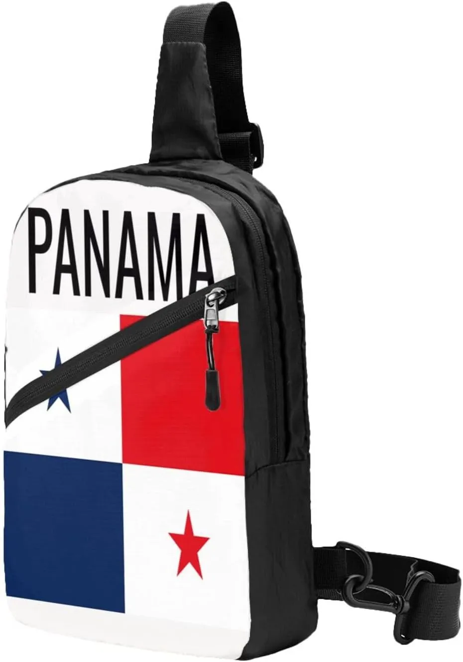 Panama Flag Portable Crossbody Bag Foldable Sling Bags Sports Gym Chest Daypack Reusable Shoulder Backpack Casual Diagonally Rucksack Fanny Packs