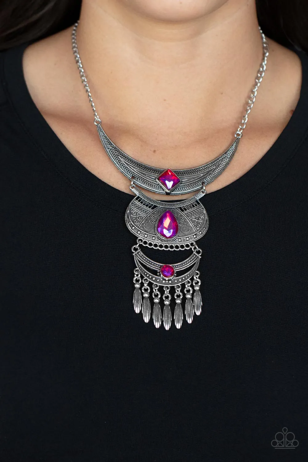 PAPARAZZI Lunar Enchantment - Pink NECKLACE