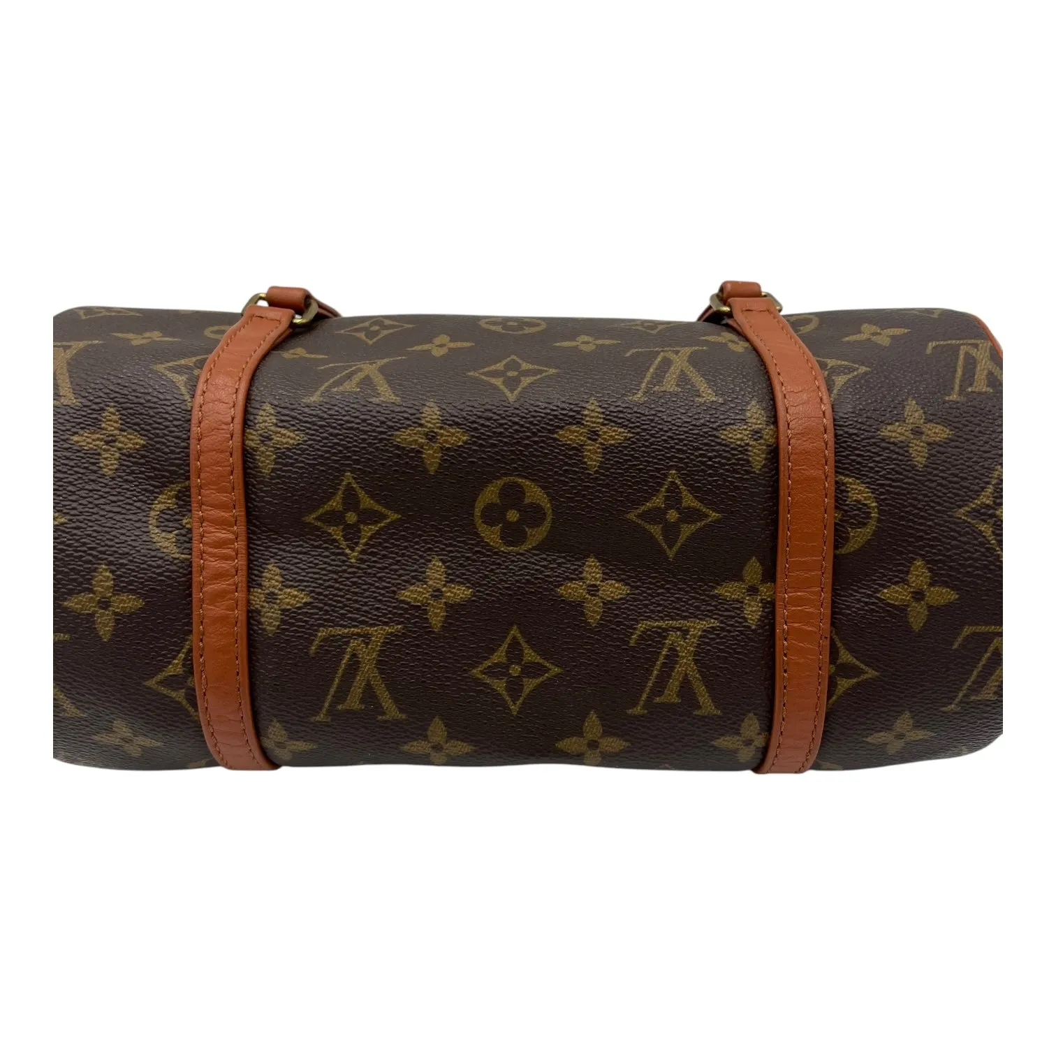 Papillon Top Handle Bag 26 Brown in Monogram Coated Canvas, Gold hardware