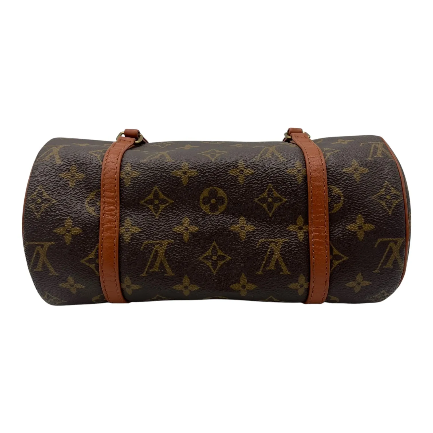 Papillon Top Handle Bag 26 Brown in Monogram Coated Canvas, Gold hardware