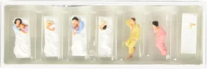 Passengers on Bed for Sleeper Car (6) HO Scale Preiser Models