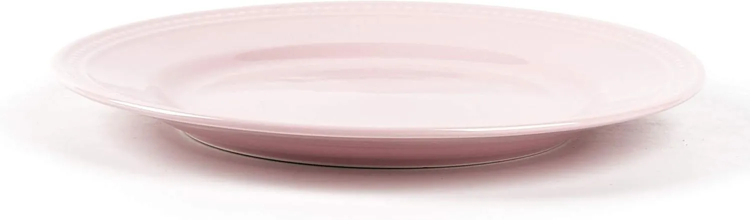 Pearl Dots Stoneware Dinnerware Set (20pc Set, Pink)