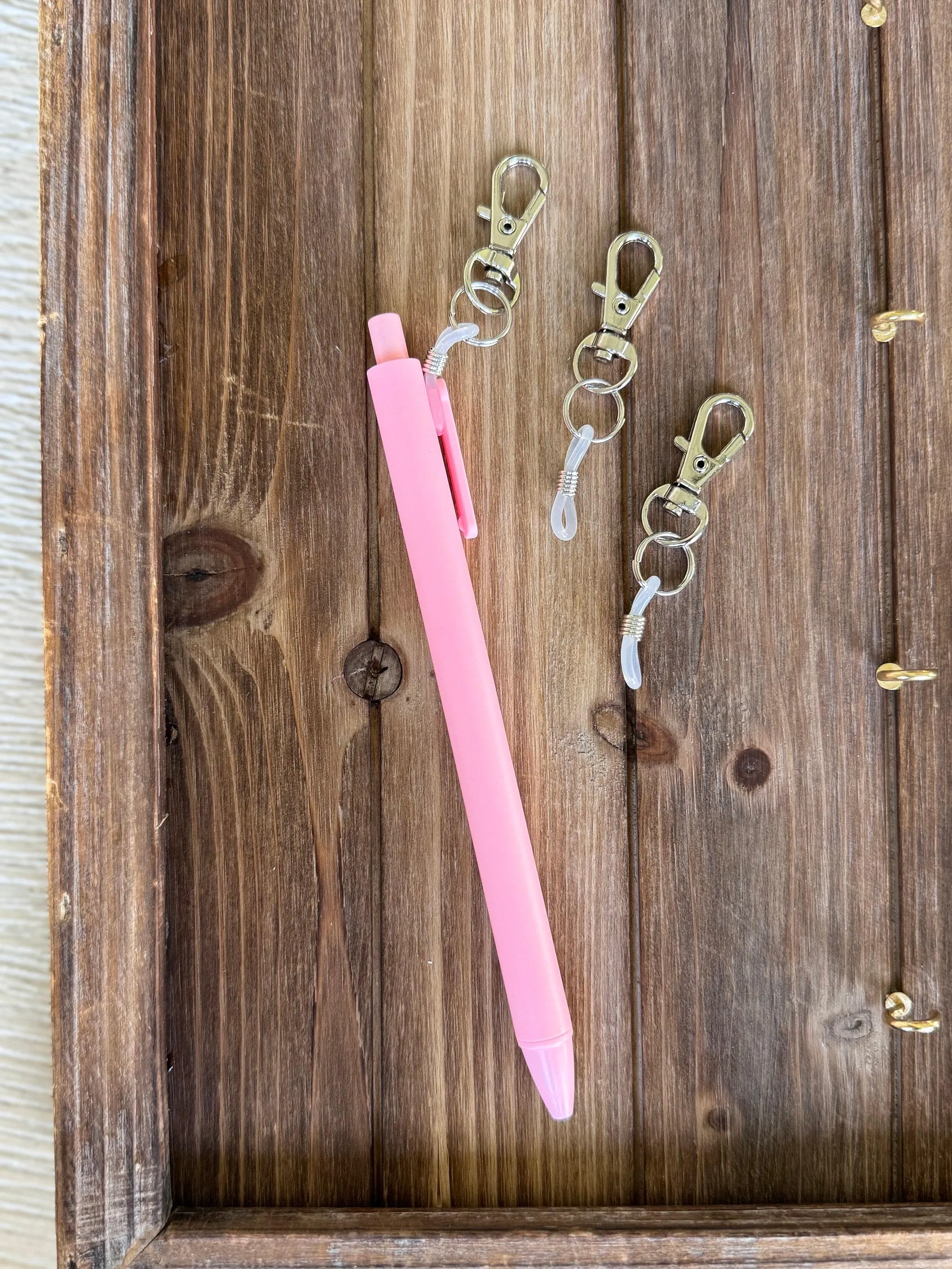 Pen clips for badge reel nurse pens clip on pen holder for badge buddy nursing accessories