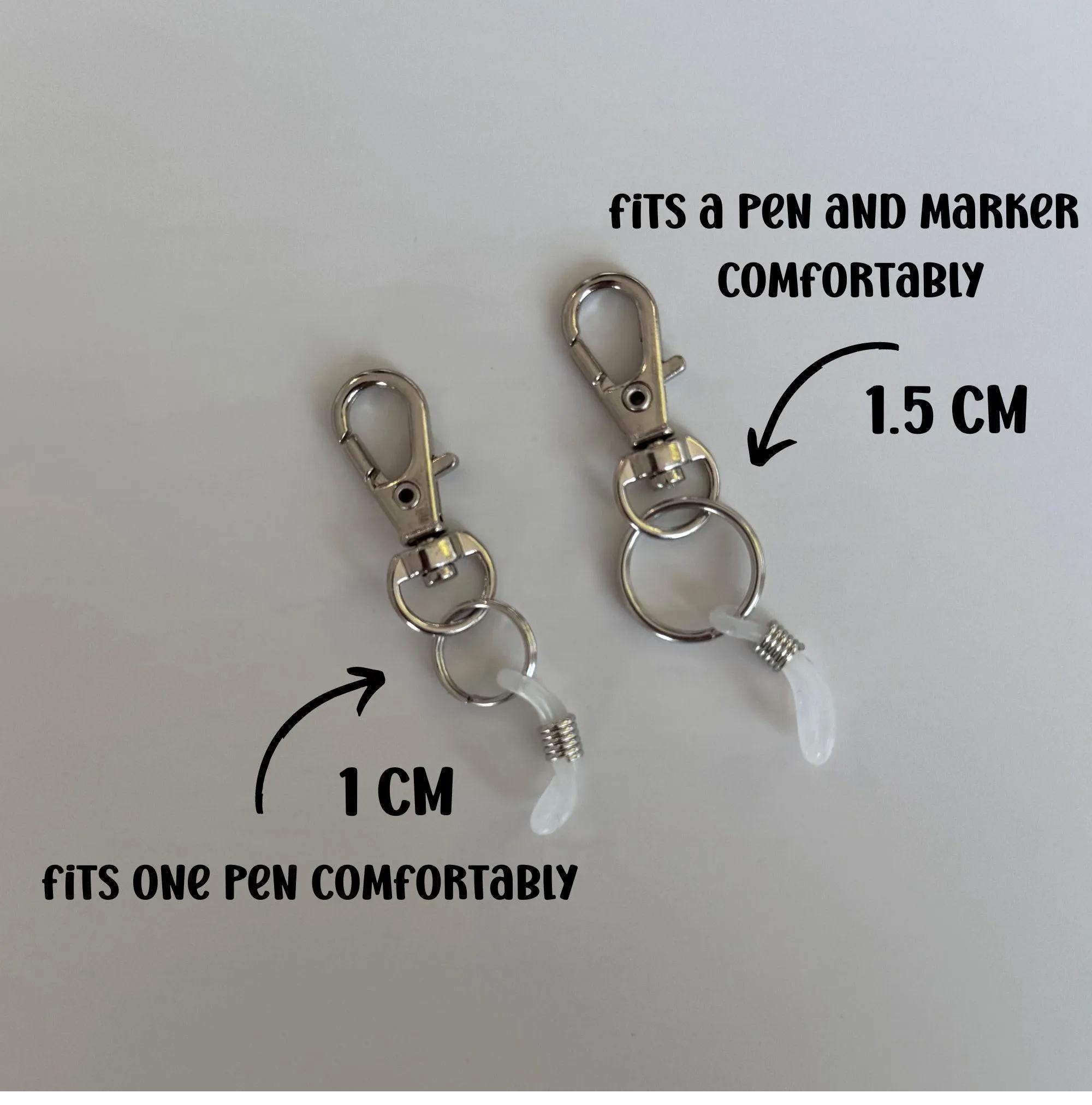 Pen clips for badge reel nurse pens clip on pen holder for badge buddy nursing accessories