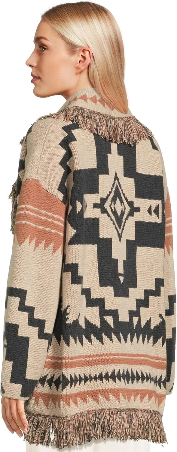 PENDLETON Women's Graphic Fringe Cardigan