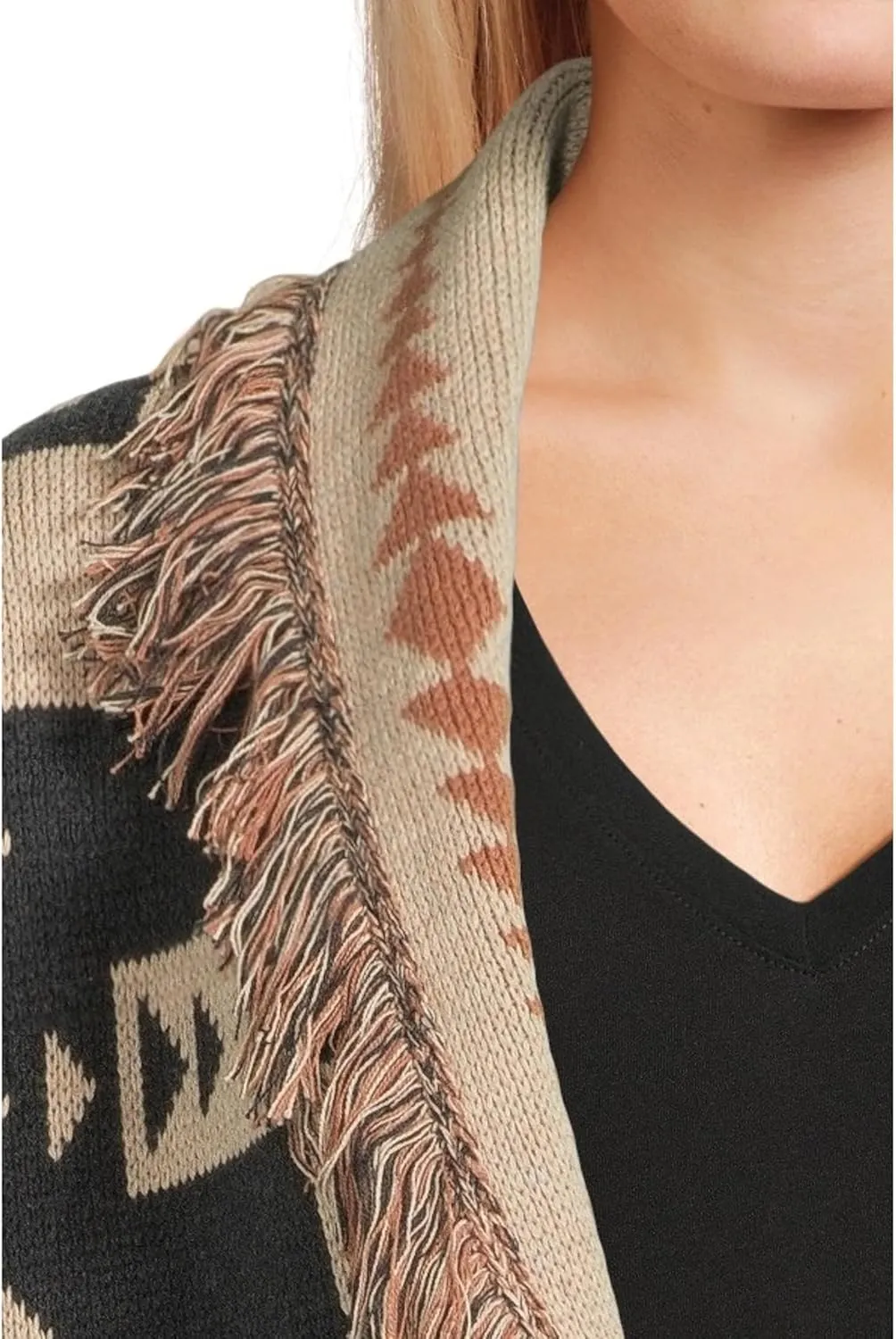 PENDLETON Women's Graphic Fringe Cardigan