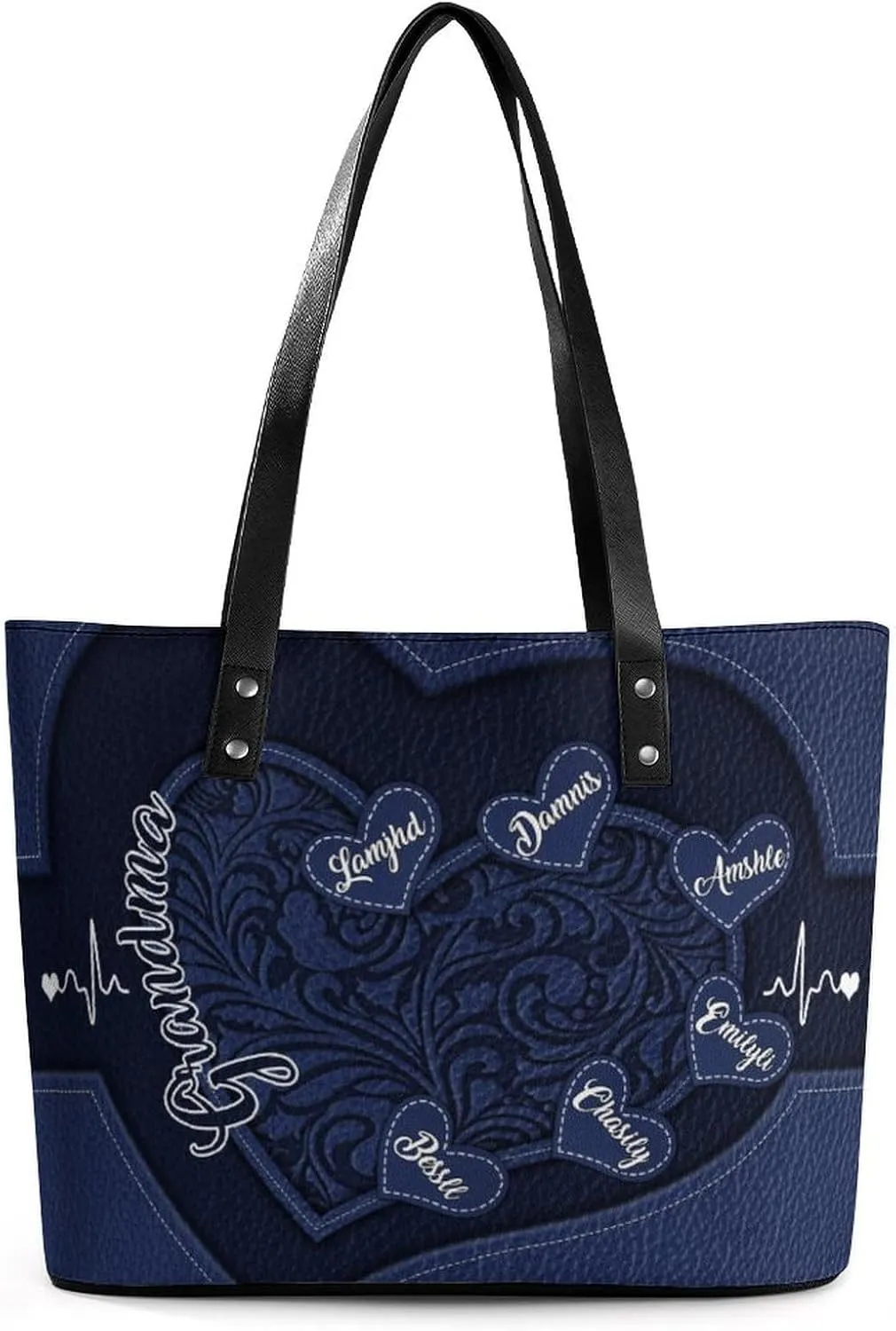 Personalized Grandma's Little Sweethearts Single Shoulder Bag Custom 1-15 Name Loving Gift For Grandma Mom Xmas