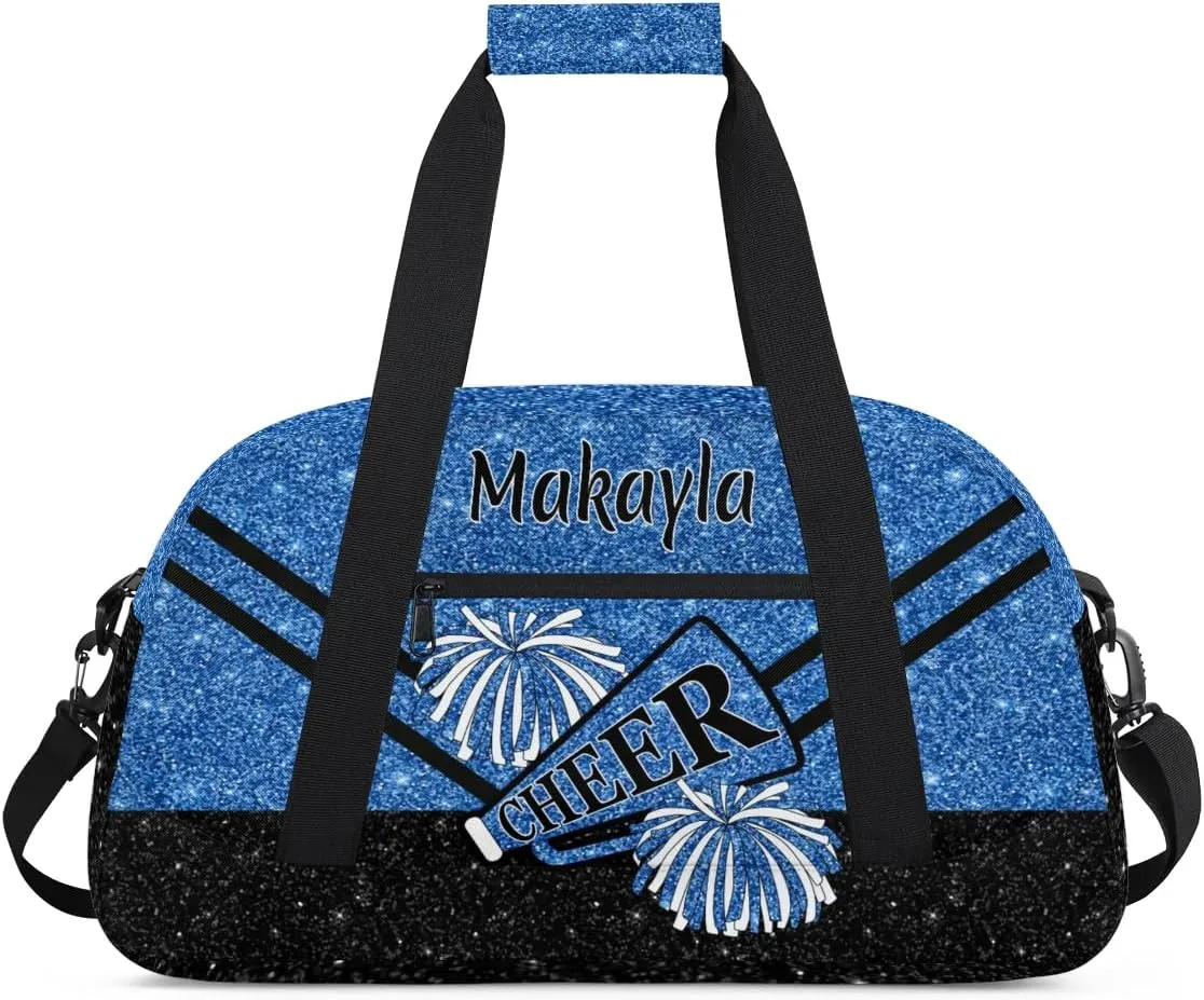 Personalized Name Cheerleader Bag for Girls Customized Cheer Duffel Bag with Team Name Carry On Travel Bag