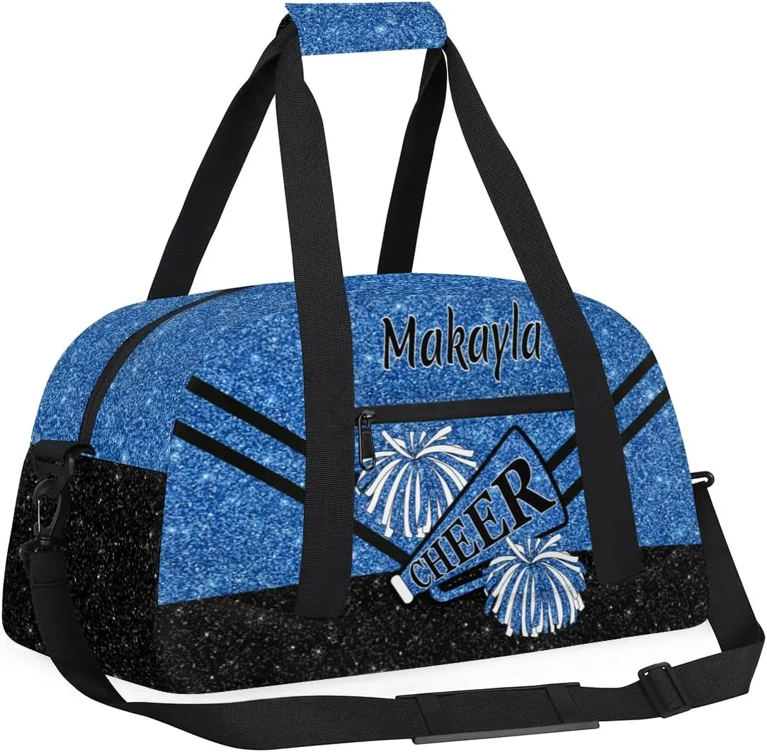 Personalized Name Cheerleader Bag for Girls Customized Cheer Duffel Bag with Team Name Carry On Travel Bag