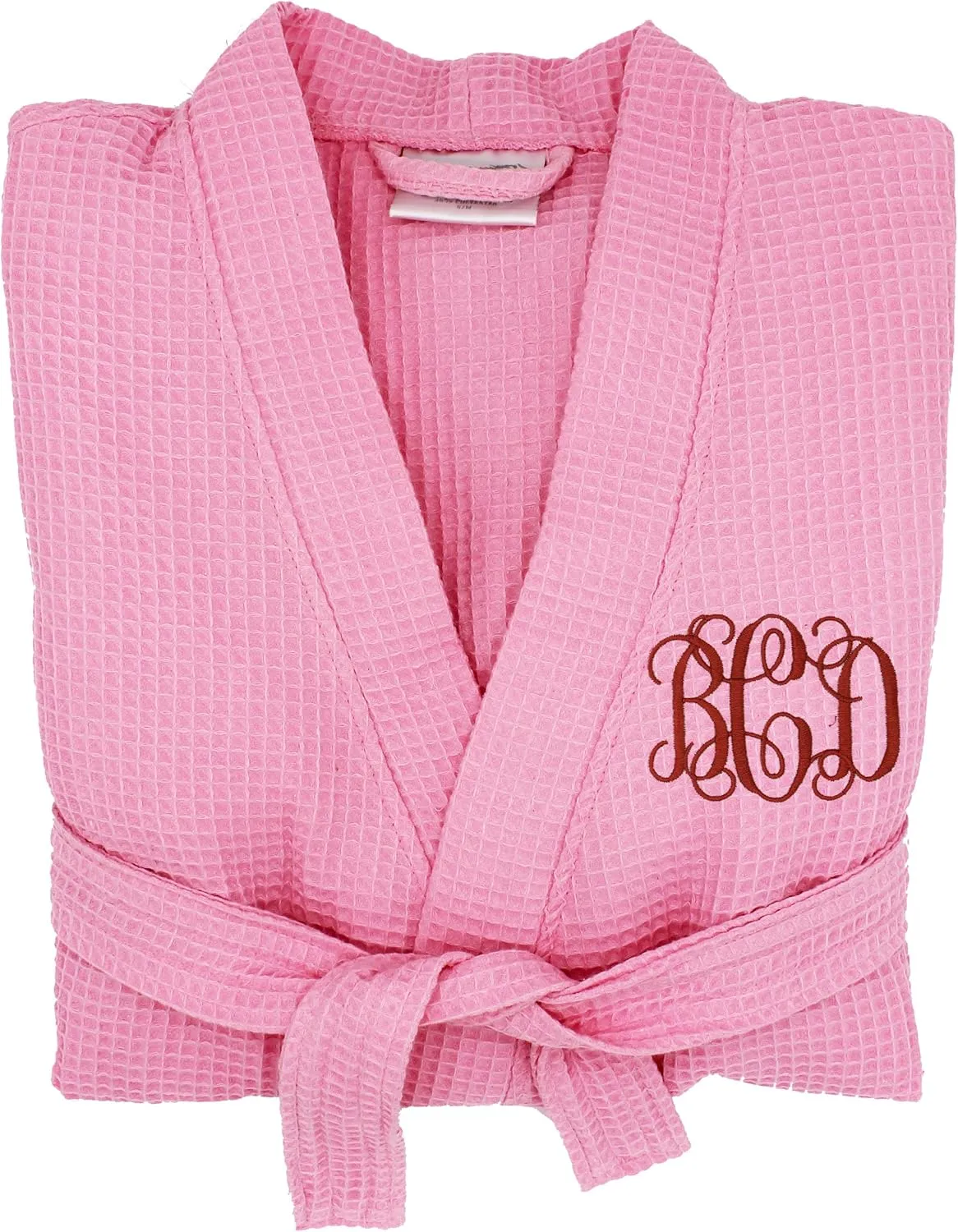Personalized Waffle Bridesmaid Kimono Robe - Wedding Bridal Party Robes - Women's Bathrobe - Custom Monogrammed