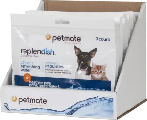 Petmate Replacement Filters 3-pk for Replendish Waterer