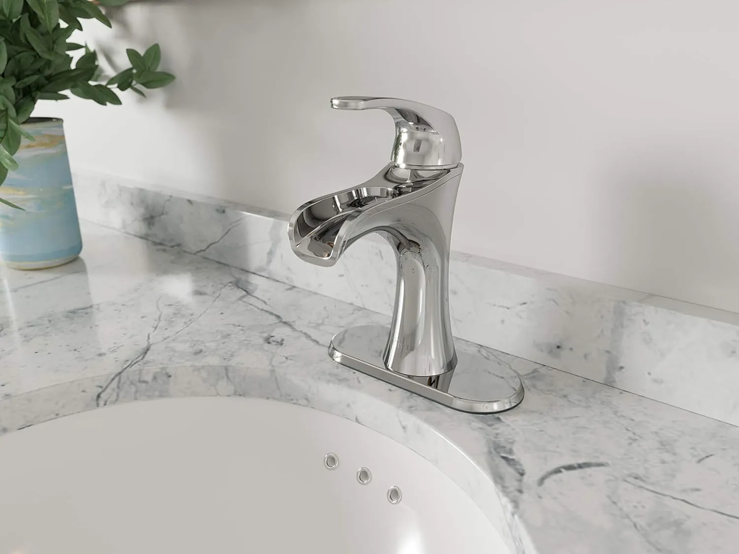 Pfister Jaida Bathroom Sink Faucet, Single Control, 1-Handle, Single Hole, Polished Chrome Finish, LF042JDCC