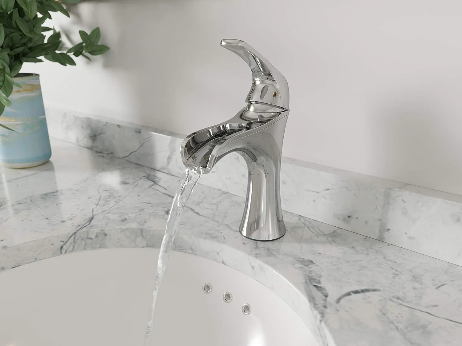 Pfister Jaida Bathroom Sink Faucet, Single Control, 1-Handle, Single Hole, Polished Chrome Finish, LF042JDCC