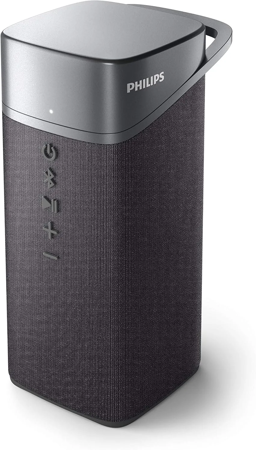 Philips S3505 Wireless Bluetooth Speaker with Bold Sound, Kvadrat Speaker Fabric, Up to 10 Hours Playtime, IPX7 Waterproof, Shower Ready, Small Size, Gray
