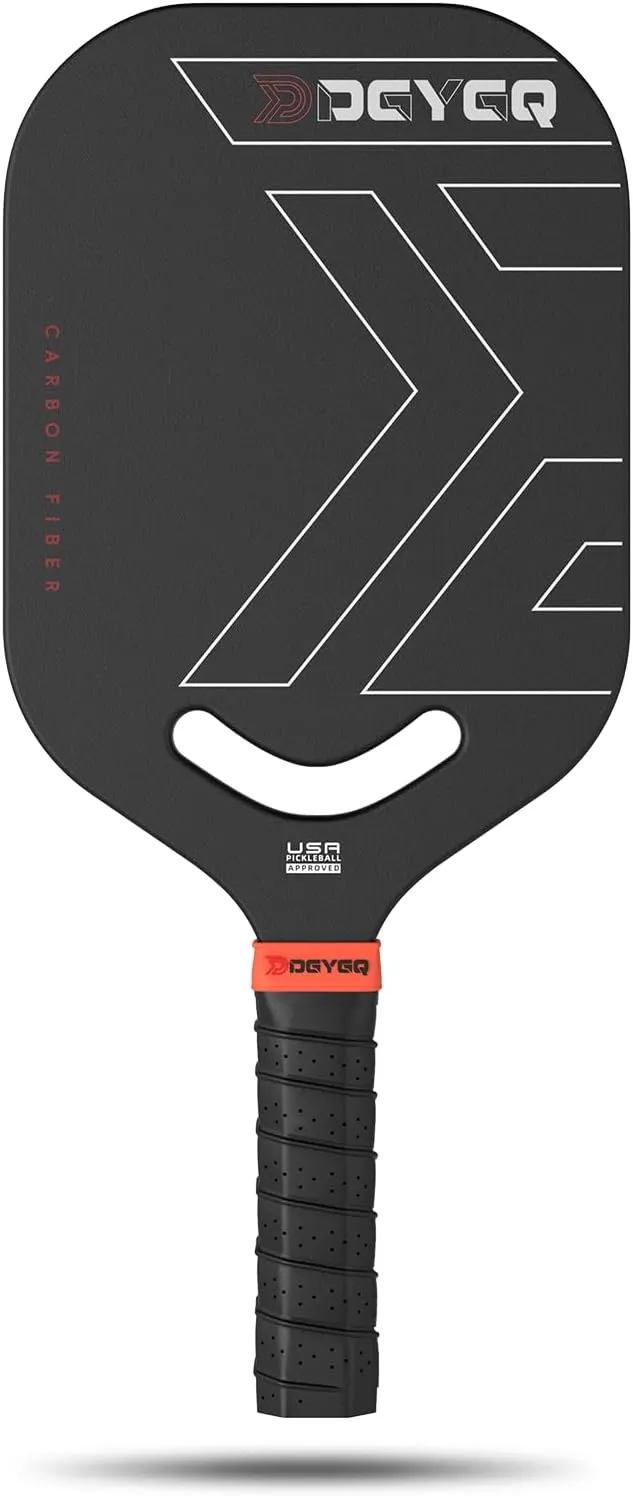 Pickleball Paddles, Carbon Fiber Pickleball Paddle with a 13mm Polypropylene Honeycomb Core, Increased Power and Spin - USAPA Approved