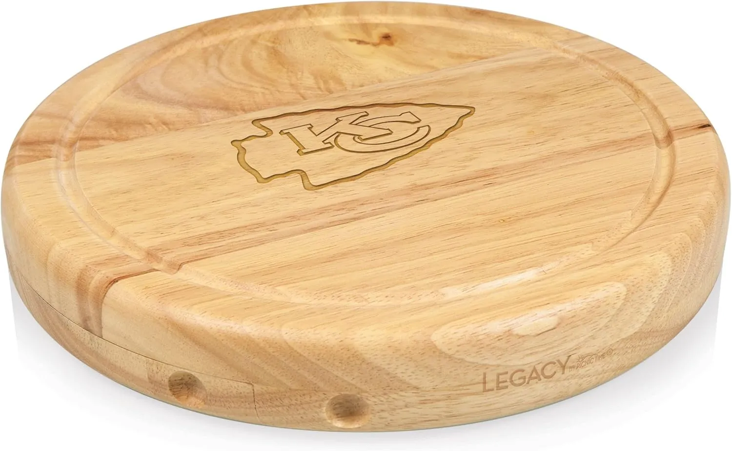 PICNIC TIME NFL Circo Cheese Board and Knife Set - Charcuterie Board Set - Wood Cutting Board