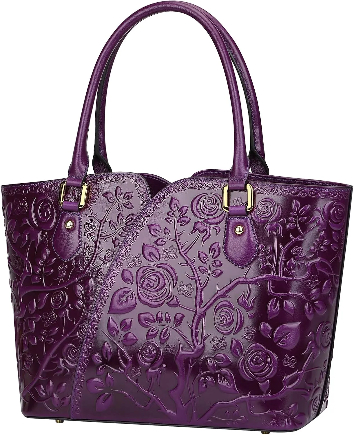 PIJUSHI Designer Handbags For Women Floral Purses Top Handle Handbag Satchel Bags