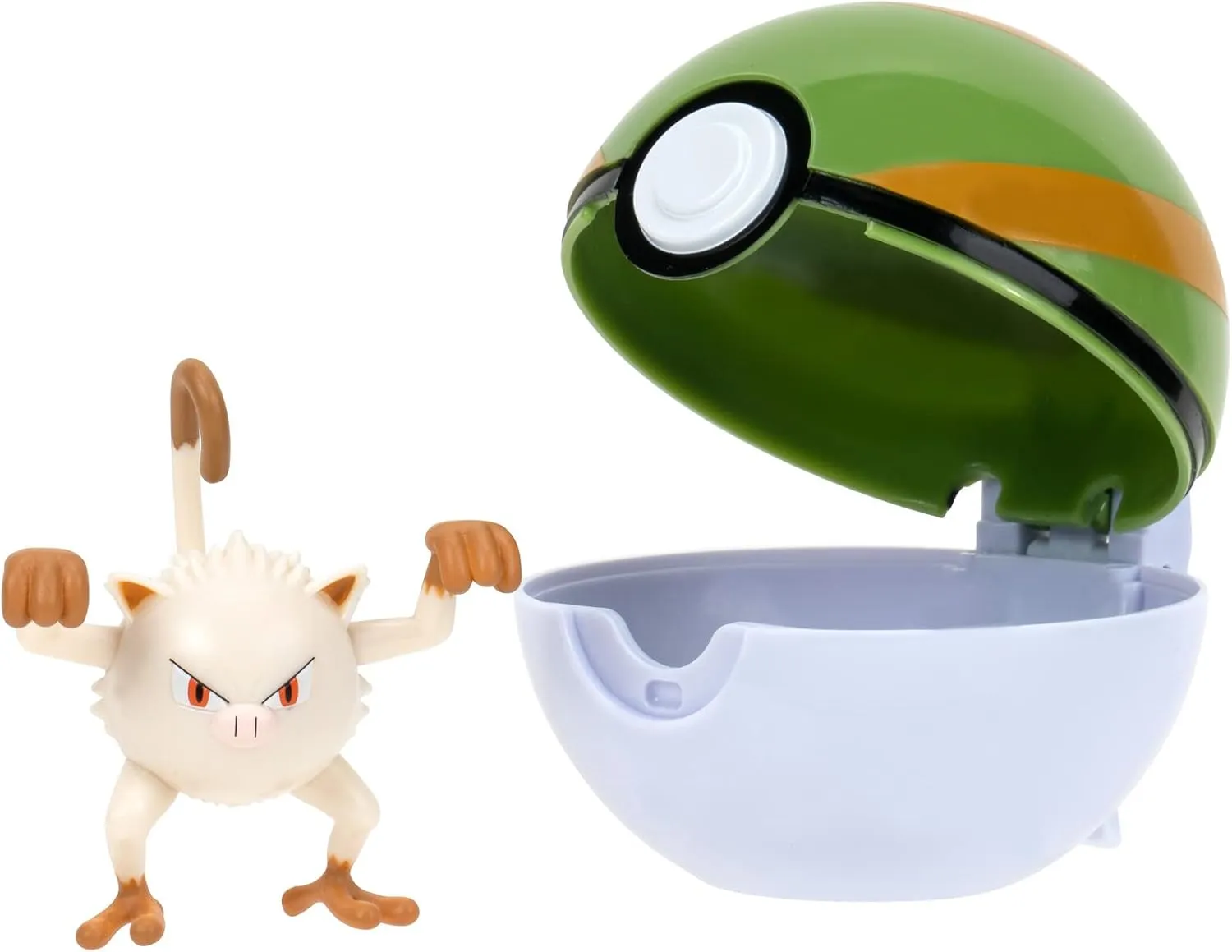 PKW3136 - Clip 'n'Go Poké Balls - Menki & Nest Ball, Official Pokéball with 5 cm Figure