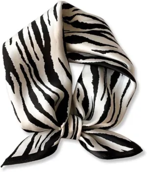 PoeticEHome 100% Mulberry Silk Neck Scarf 21"x21" Small Square Scarfs for Women Gift Packed