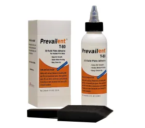 Prevailent T-80 3D Printer Bed Adhesive Glue – Strong Adhesion for PLA, ABS, TPU, PETG & More, Prevents Warping, Easy Release, Ideal for 3D Printers, Dual Extruders & Hot Beds, 4 fl oz. (118ml)