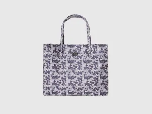 Printed Zipper Tote Bag