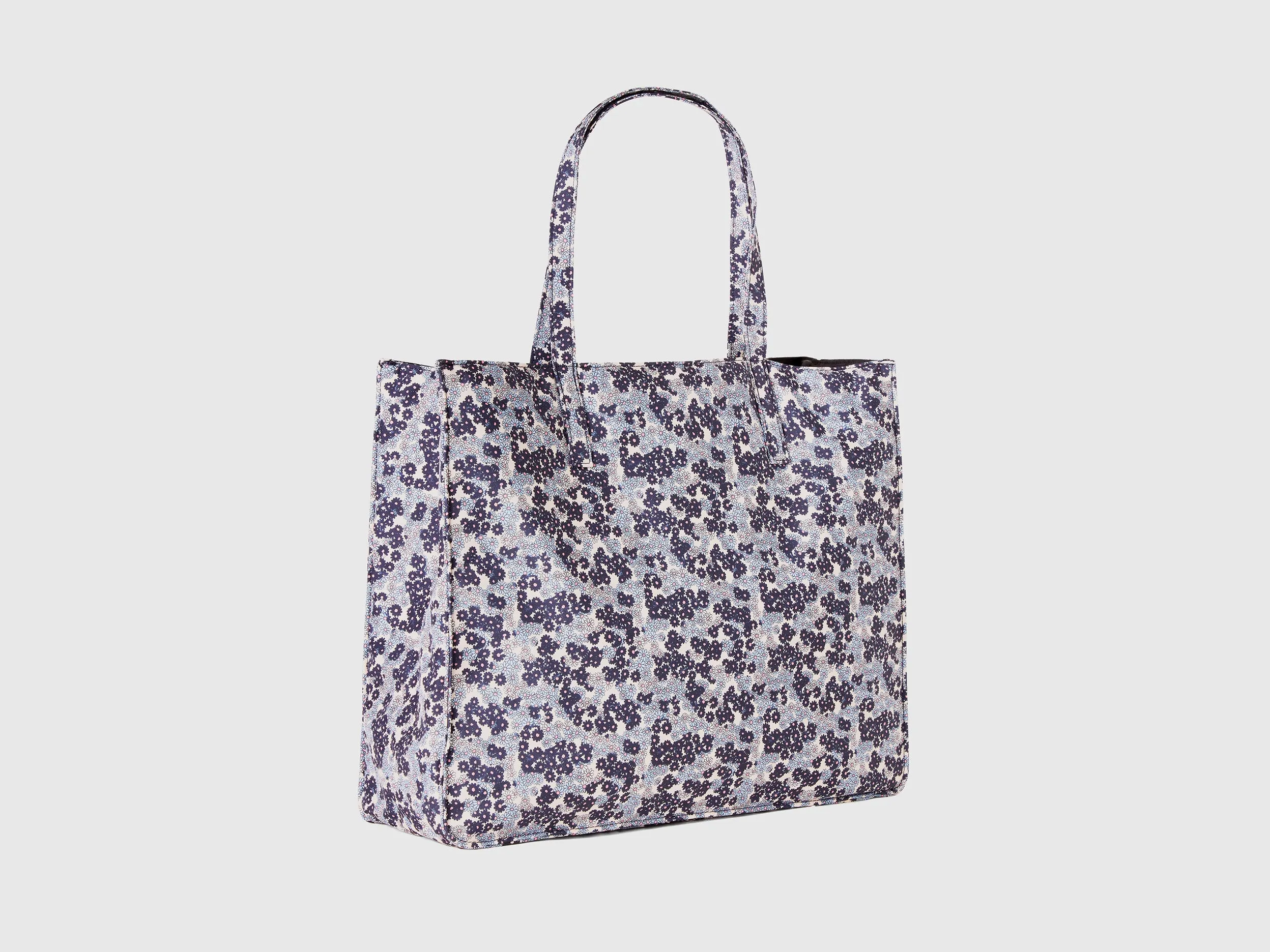 Printed Zipper Tote Bag