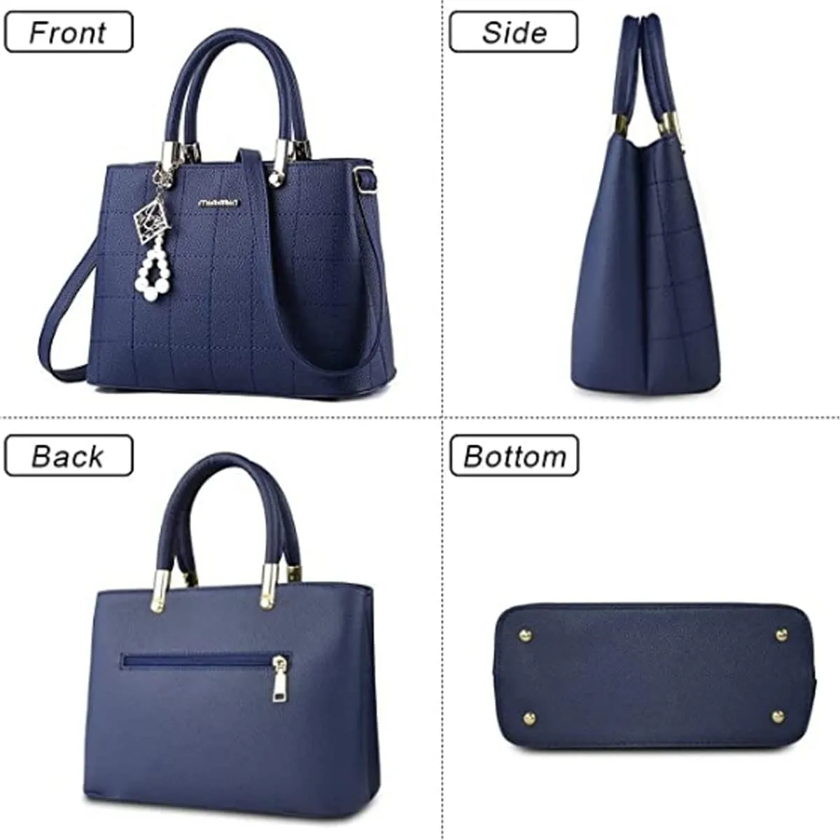 Purses and Handbags for Women PU Leather Top Handle Satchel Ladies Shoulder Tote Bags