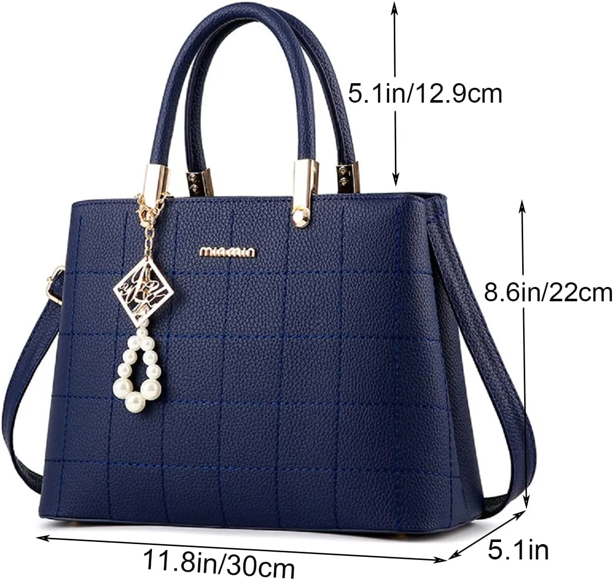 Purses and Handbags for Women PU Leather Top Handle Satchel Ladies Shoulder Tote Bags