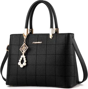 Purses and Handbags for Women PU Leather Top Handle Satchel Ladies Shoulder Tote Bags