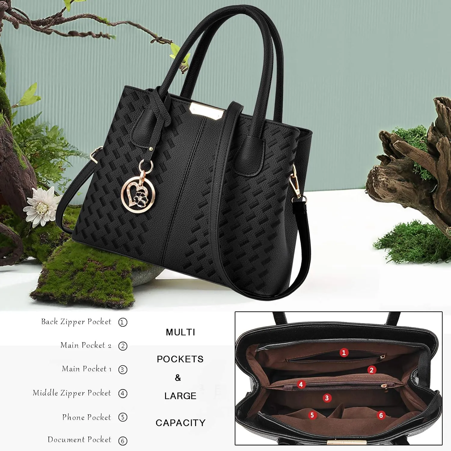 Purses and Handbags for Women Shoulder Tote Bags Top Handle Satchel