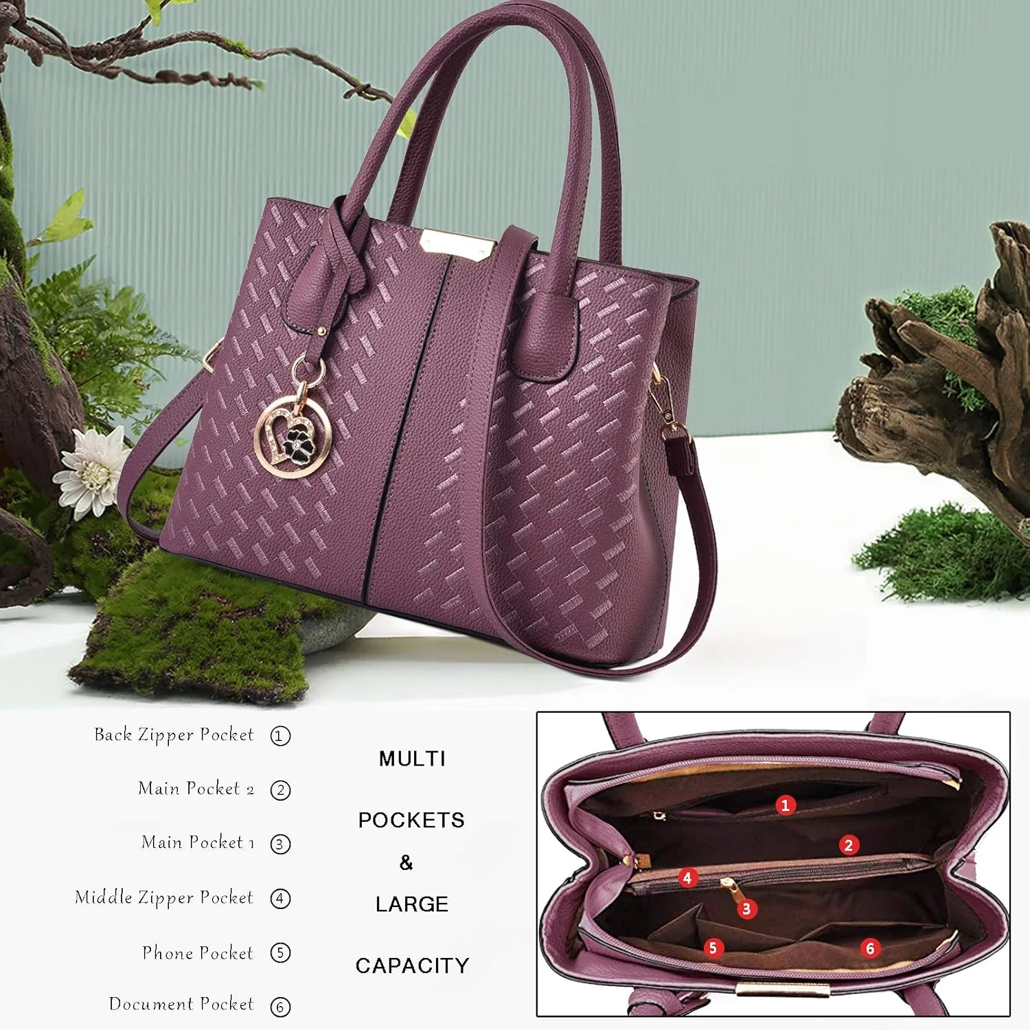 Purses and Handbags for Women Shoulder Tote Bags Top Handle Satchel