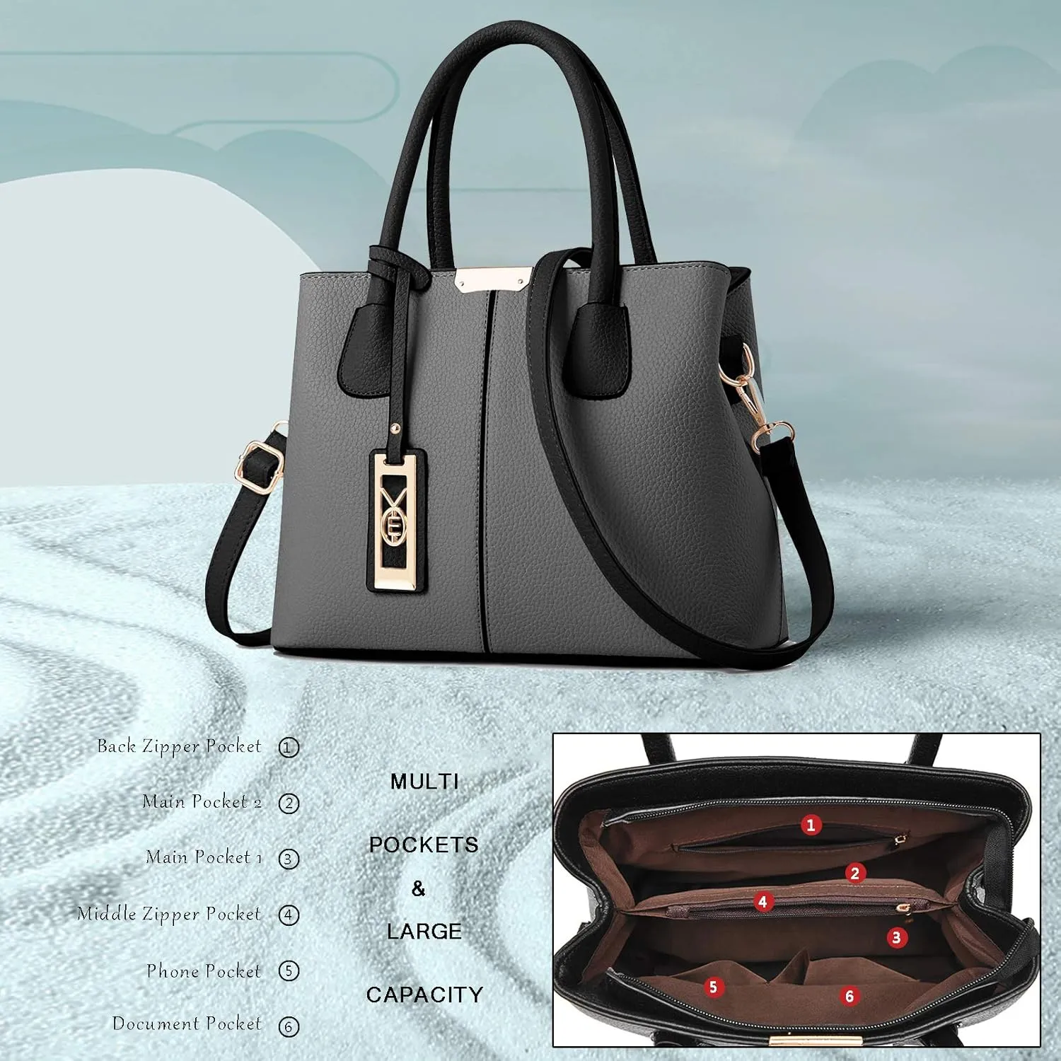 Purses and Handbags for Women Shoulder Tote Bags Top Handle Satchel
